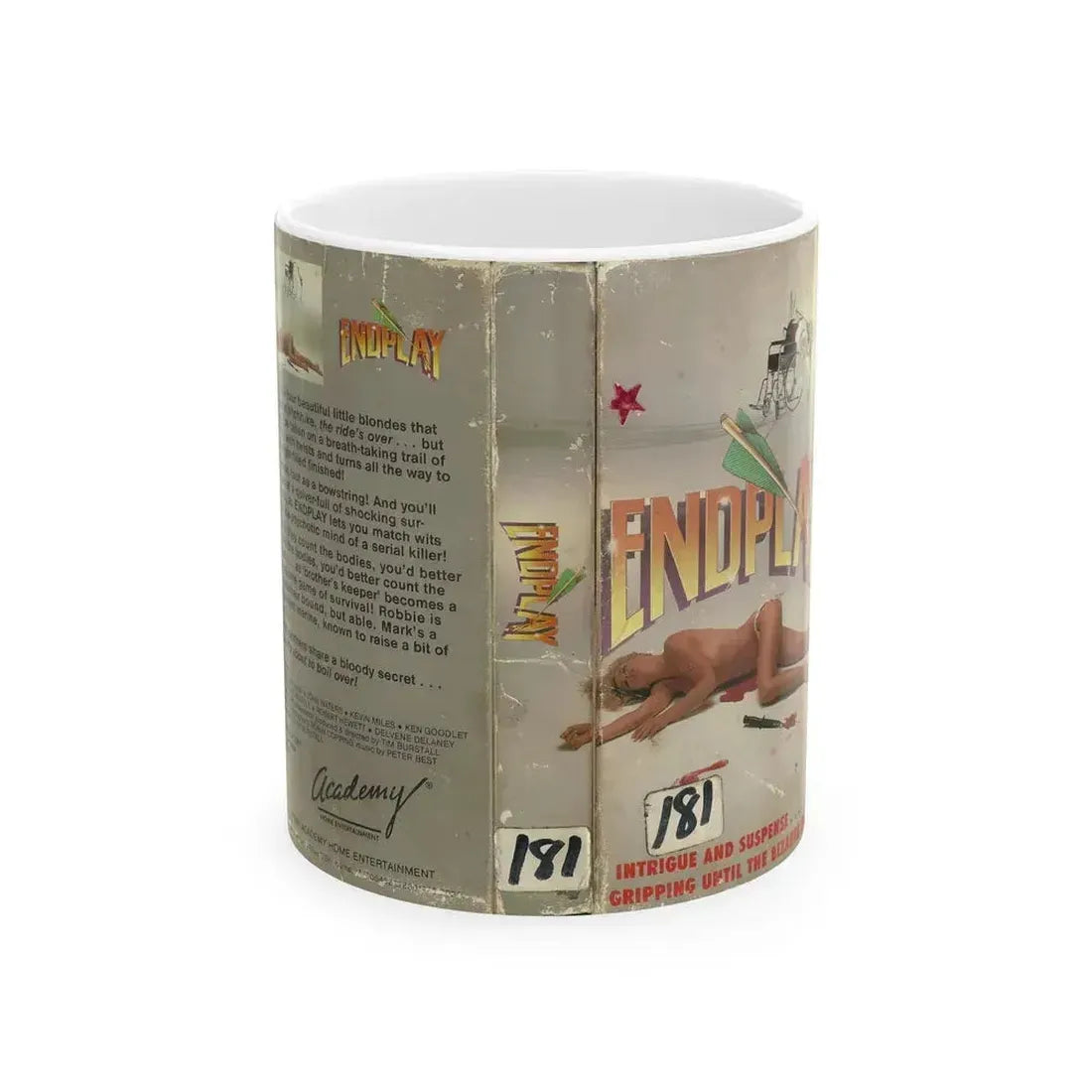 ENDPLAY (VHS COVER) - White Coffee Mug 11oz - Go Mug Yourself