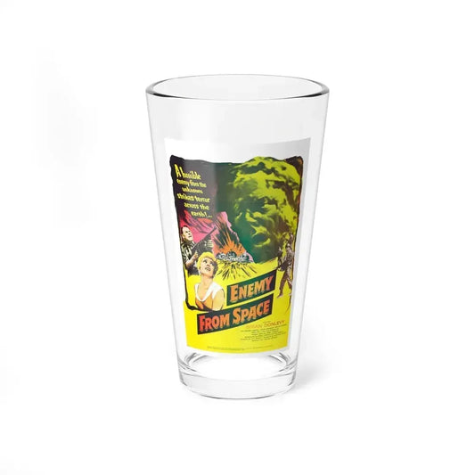 ENEMY FROM SPACE (QUATERMASS 2) 1957 Movie Poster - Pint Glass 16oz 16oz - Go Mug Yourself