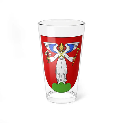 Engelberg-coat of arms (Switzerland) (Coat of Arms) Pint Glass 16oz 16oz - Go Mug Yourself