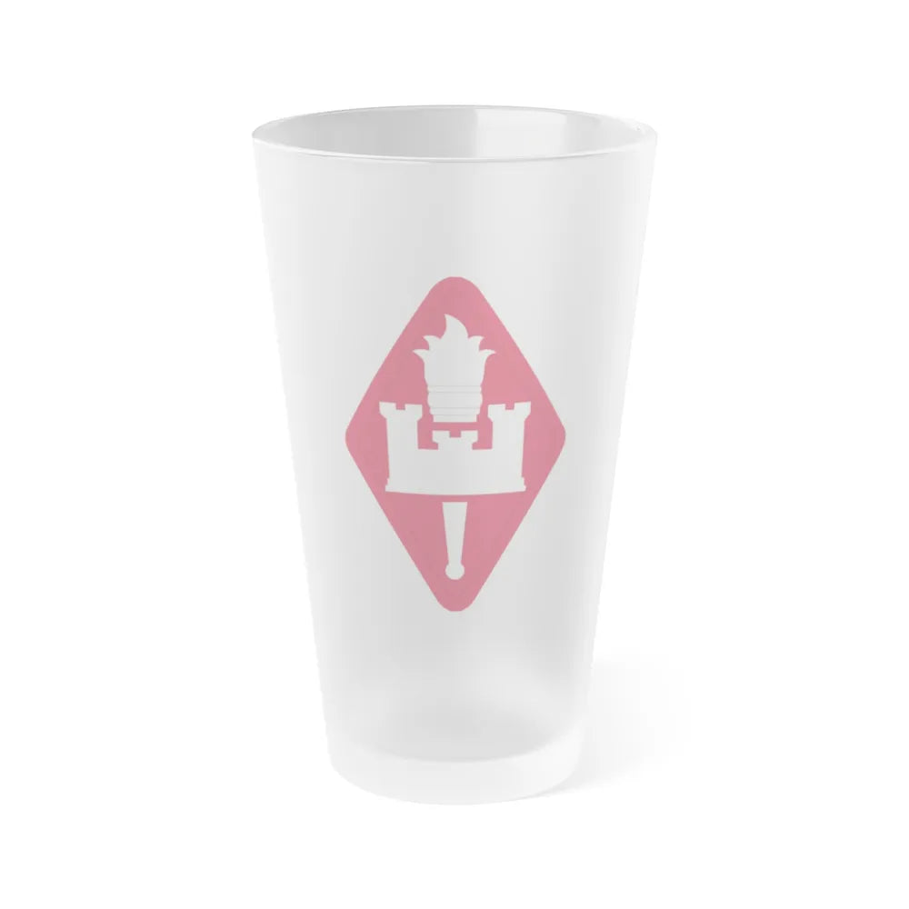 Engineer Center and Fort Leonard Wood and School (U.S. Army) Frosted Pint Glass 16oz-16oz-Frosted-Go Mug Yourself