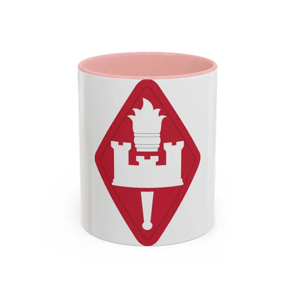 Engineer Center and Fort Leonard Wood and School (U.S. Army) Accent Coffee Mug 11oz Pink - Go Mug Yourself