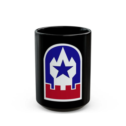 Engineer Command Europe (U.S. Army) Black Coffee Mug-15oz-Go Mug Yourself