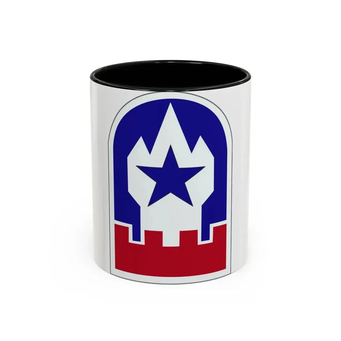 Engineer Command Europe (U.S. Army) Accent Coffee Mug 11oz Black - Go Mug Yourself