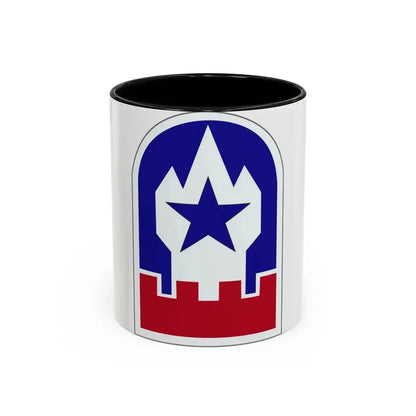 Engineer Command Europe (U.S. Army) Accent Coffee Mug 11oz Black - Go Mug Yourself