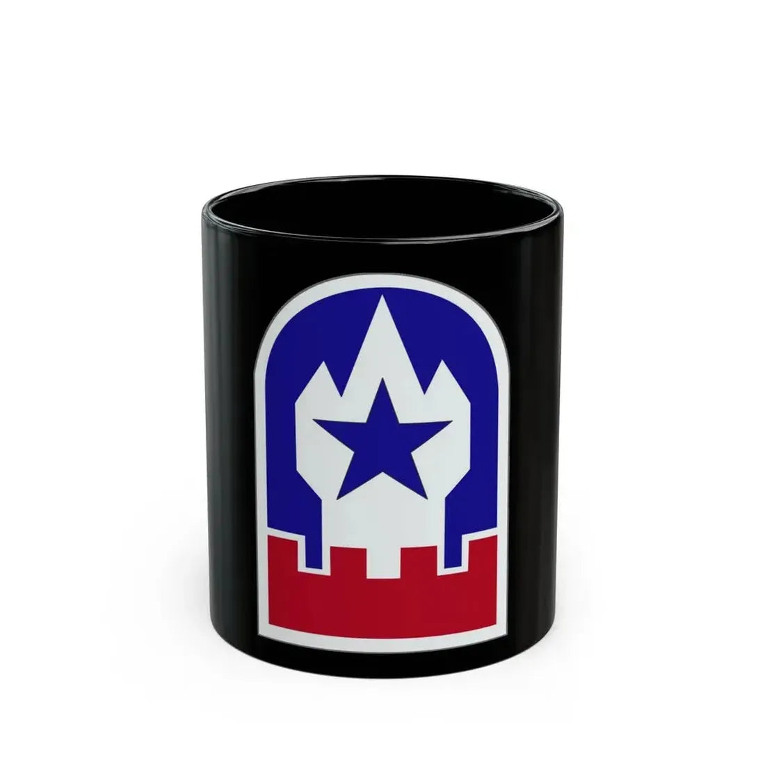 Engineer Command Europe (U.S. Army) Black Coffee Mug 11oz - Go Mug Yourself