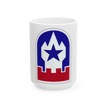 Engineer Command Europe (U.S. Army) White Coffee Mug 15oz - Go Mug Yourself