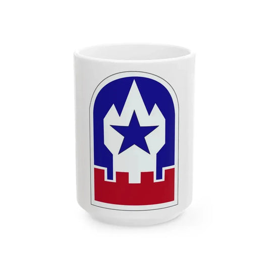 Engineer Command Europe (U.S. Army) White Coffee Mug 15oz - Go Mug Yourself