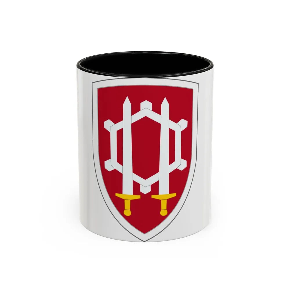 Engineer Command Vietnam (U.S. Army) Accent Coffee Mug-11oz-Black-Go Mug Yourself