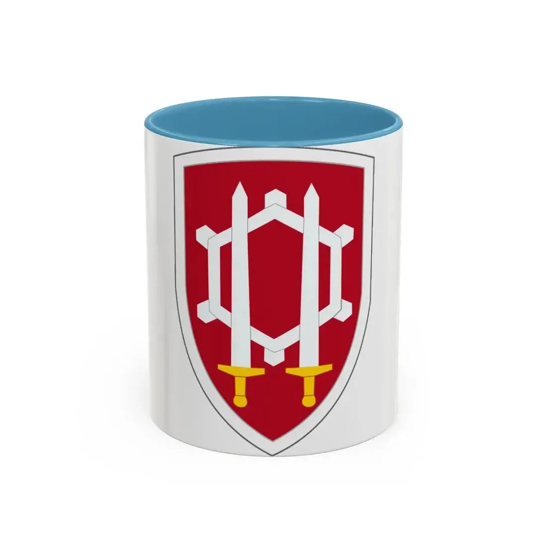 Engineer Command Vietnam (U.S. Army) Accent Coffee Mug 11oz Light Blue - Go Mug Yourself