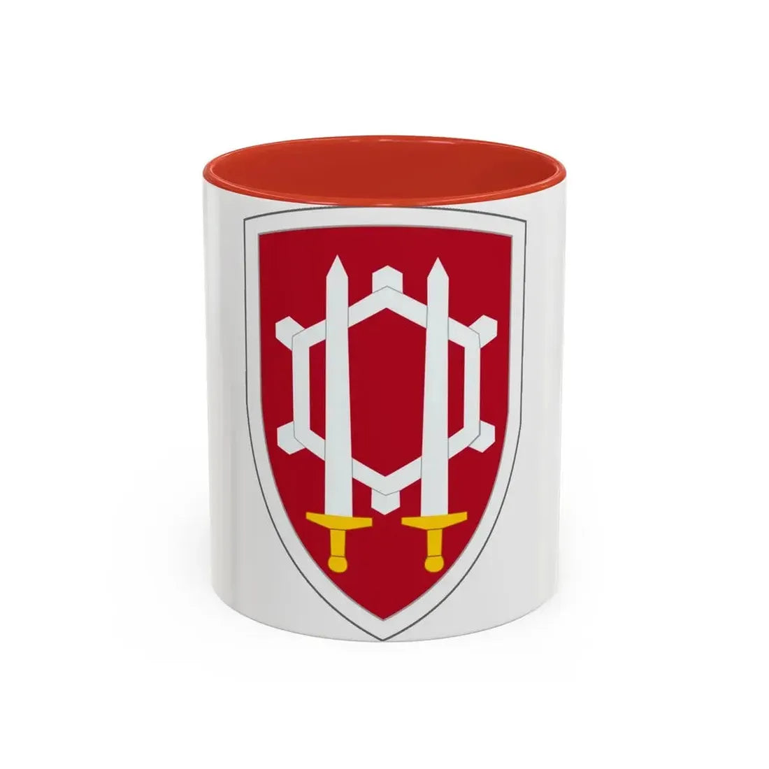 Engineer Command Vietnam (U.S. Army) Accent Coffee Mug 11oz Red - Go Mug Yourself