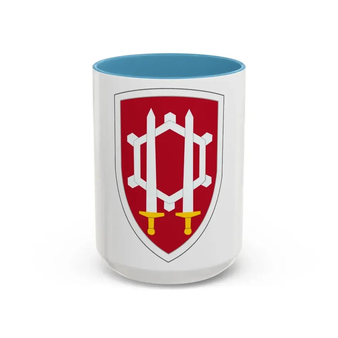 Engineer Command Vietnam (U.S. Army) Accent Coffee Mug 15oz Light Blue - Go Mug Yourself