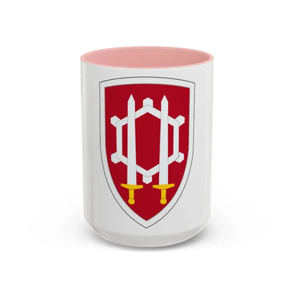Engineer Command Vietnam (U.S. Army) Accent Coffee Mug 15oz Pink - Go Mug Yourself