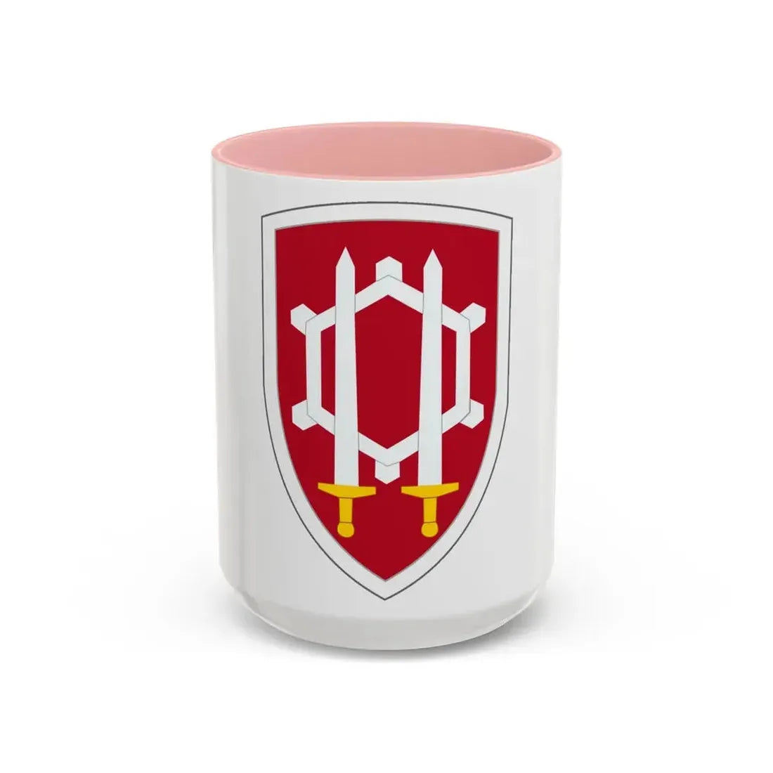 Engineer Command Vietnam (U.S. Army) Accent Coffee Mug 15oz Pink - Go Mug Yourself