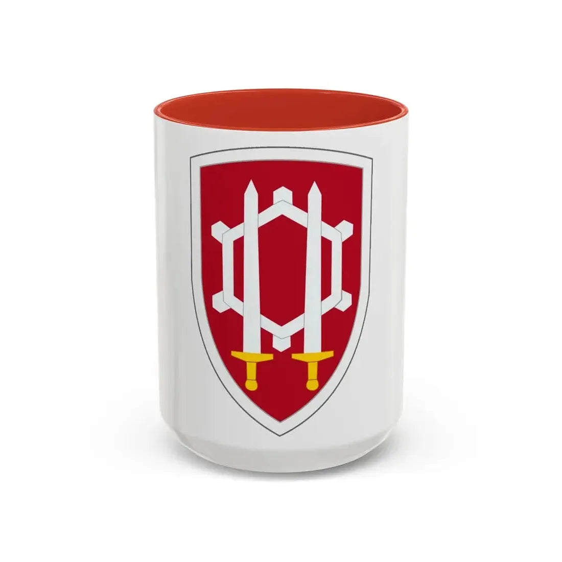 Engineer Command Vietnam (U.S. Army) Accent Coffee Mug 15oz Red - Go Mug Yourself