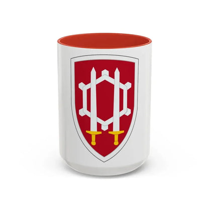 Engineer Command Vietnam (U.S. Army) Accent Coffee Mug 15oz Red - Go Mug Yourself