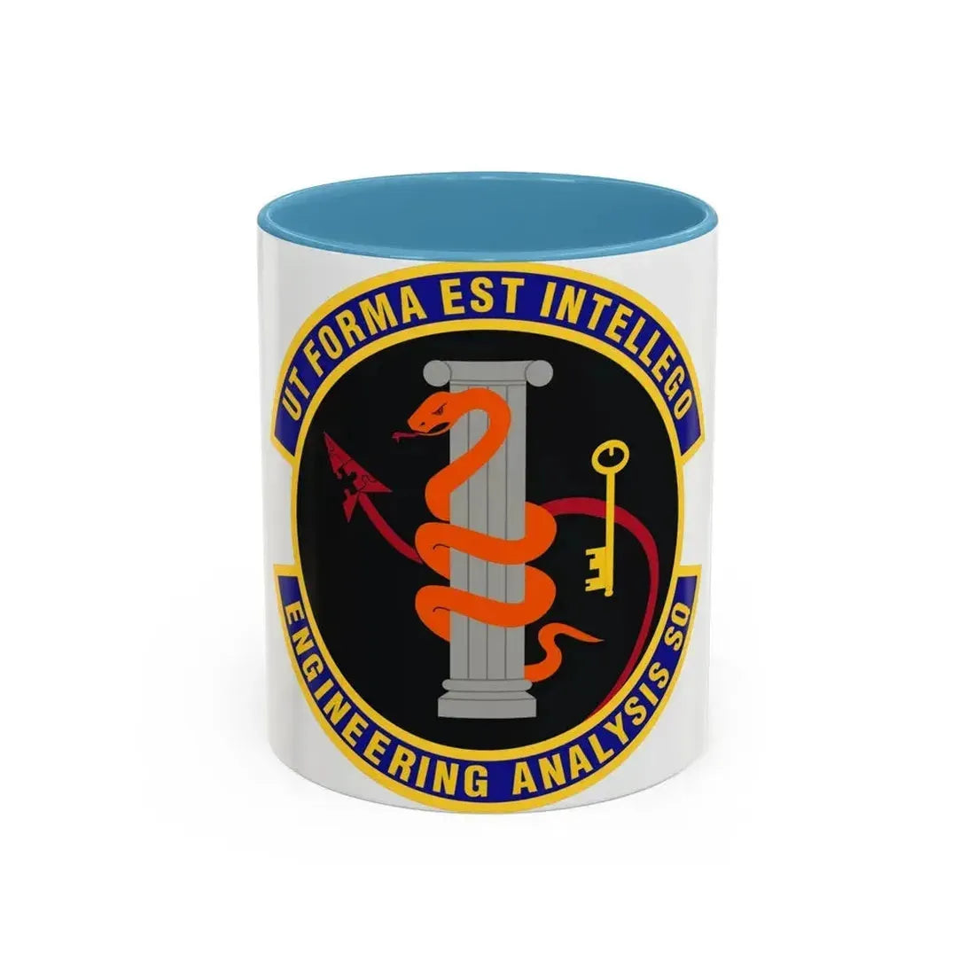 Engineering Analysis Squadron (U.S. Air Force) Accent Coffee Mug 11oz Light Blue - Go Mug Yourself