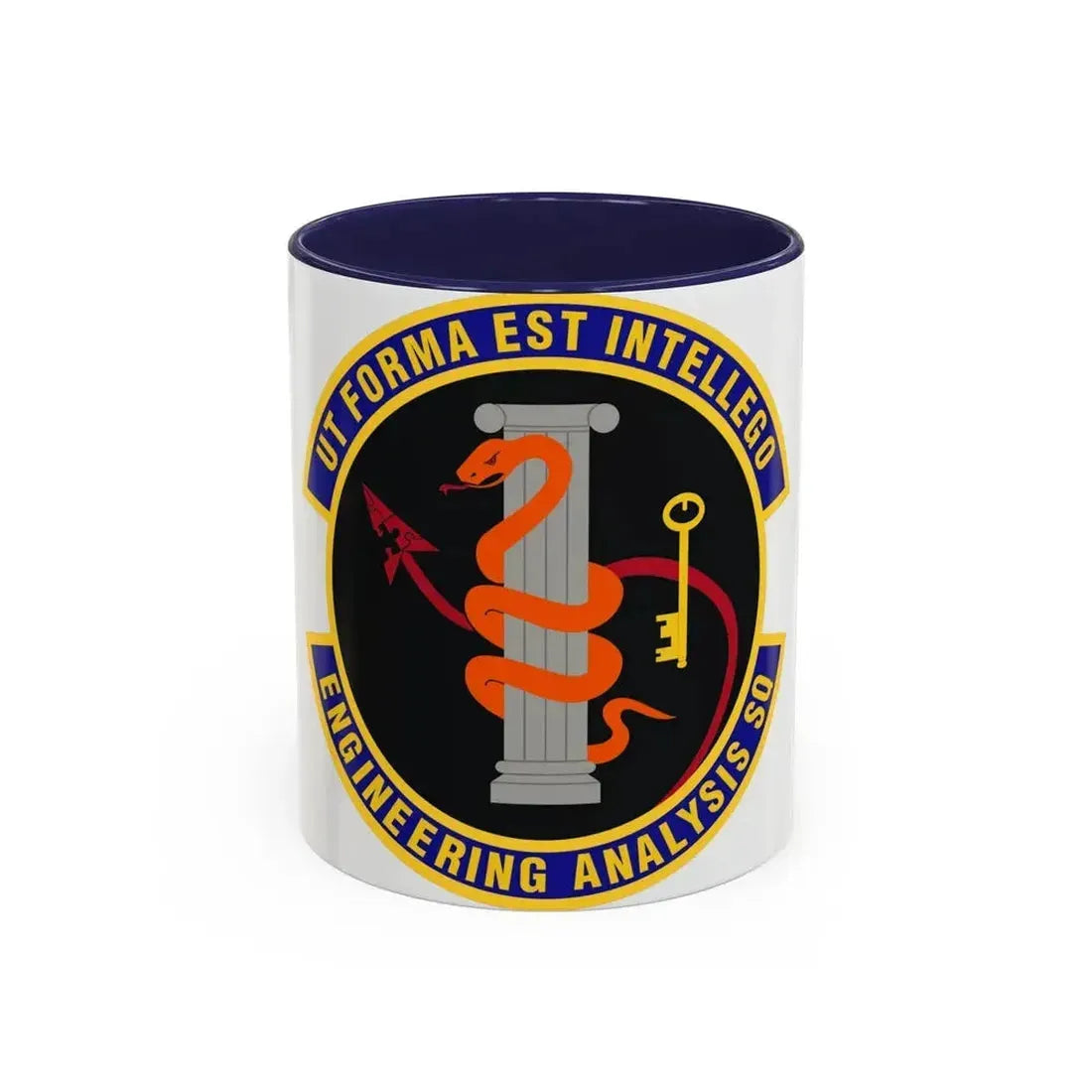 Engineering Analysis Squadron (U.S. Air Force) Accent Coffee Mug 11oz Navy - Go Mug Yourself