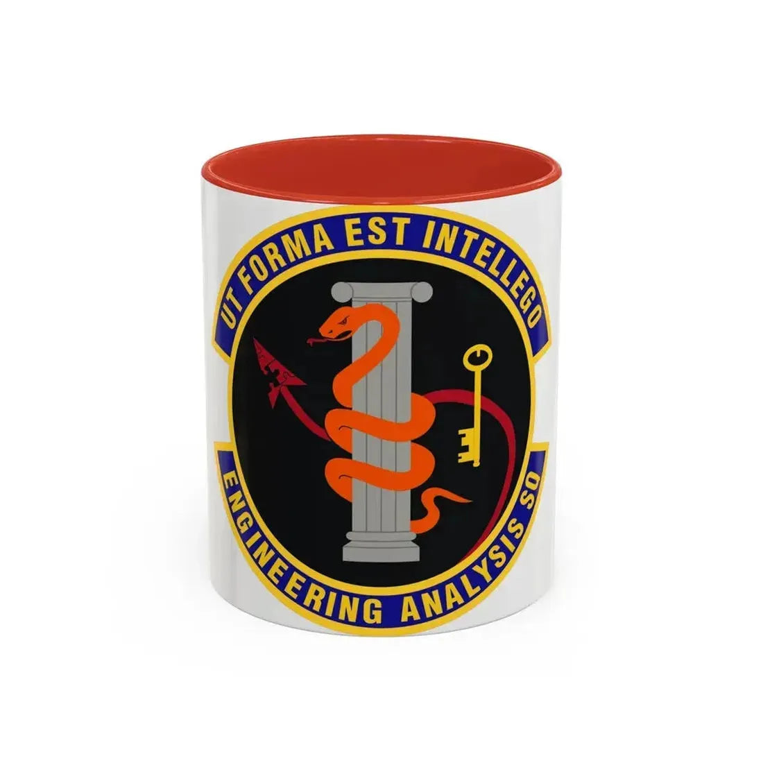 Engineering Analysis Squadron (U.S. Air Force) Accent Coffee Mug 11oz Red - Go Mug Yourself