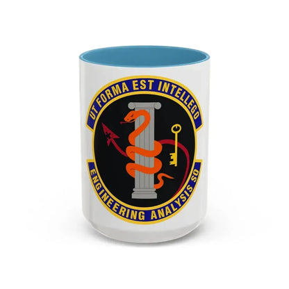 Engineering Analysis Squadron (U.S. Air Force) Accent Coffee Mug 15oz Light Blue - Go Mug Yourself