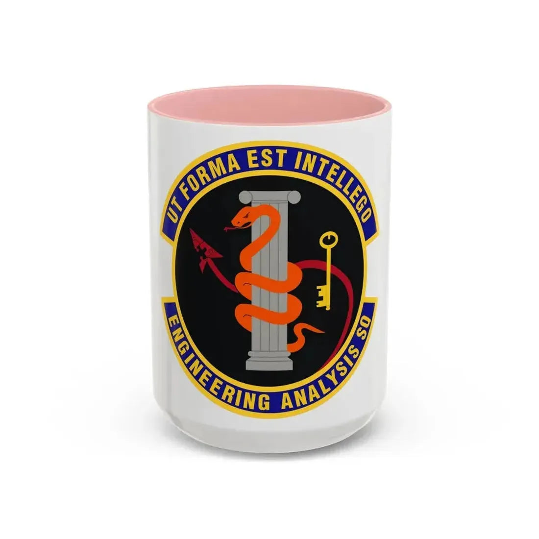 Engineering Analysis Squadron (U.S. Air Force) Accent Coffee Mug 15oz Pink - Go Mug Yourself