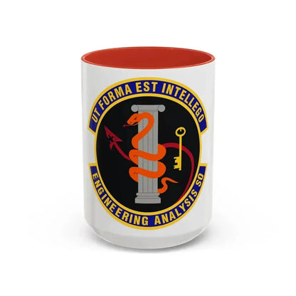 Engineering Analysis Squadron (U.S. Air Force) Accent Coffee Mug 15oz Red - Go Mug Yourself