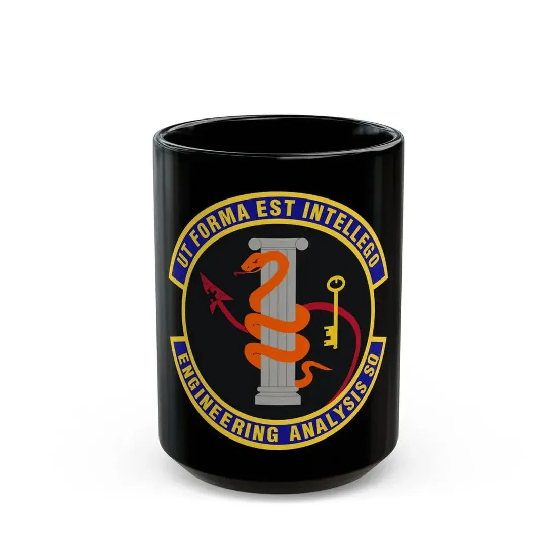 Engineering Analysis Squadron (U.S. Air Force) Black Coffee Mug 15oz - Go Mug Yourself