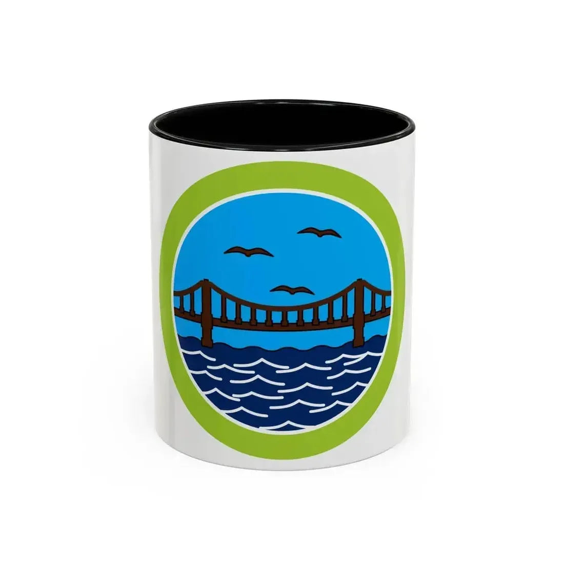 Engineering (Boy Scout Merit Badge) Accent Coffee Mug 11oz Black - Go Mug Yourself