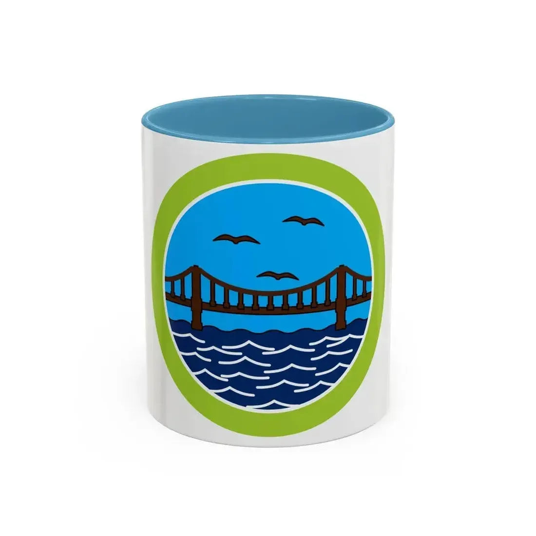 Engineering (Boy Scout Merit Badge) Accent Coffee Mug 11oz Light Blue - Go Mug Yourself