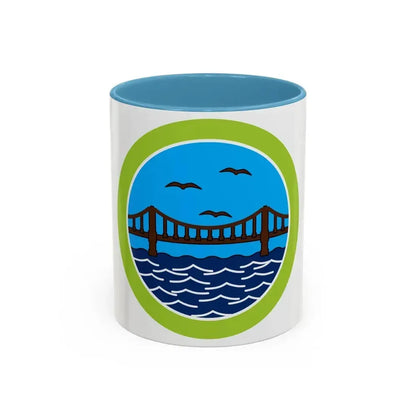 Engineering (Boy Scout Merit Badge) Accent Coffee Mug 11oz Light Blue - Go Mug Yourself