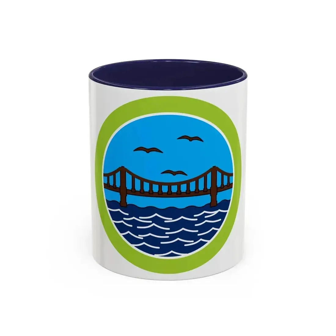Engineering (Boy Scout Merit Badge) Accent Coffee Mug 11oz Navy - Go Mug Yourself