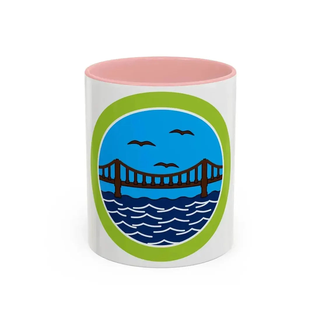 Engineering (Boy Scout Merit Badge) Accent Coffee Mug 11oz Pink - Go Mug Yourself