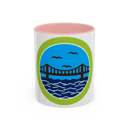 Engineering (Boy Scout Merit Badge) Accent Coffee Mug 11oz Pink - Go Mug Yourself