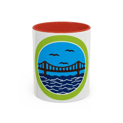 Engineering (Boy Scout Merit Badge) Accent Coffee Mug 11oz Red - Go Mug Yourself