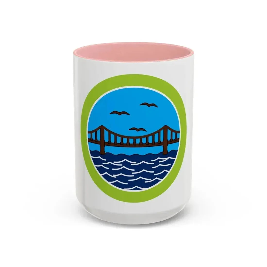 Engineering (Boy Scout Merit Badge) Accent Coffee Mug 15oz Pink - Go Mug Yourself
