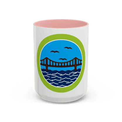 Engineering (Boy Scout Merit Badge) Accent Coffee Mug 15oz Pink - Go Mug Yourself