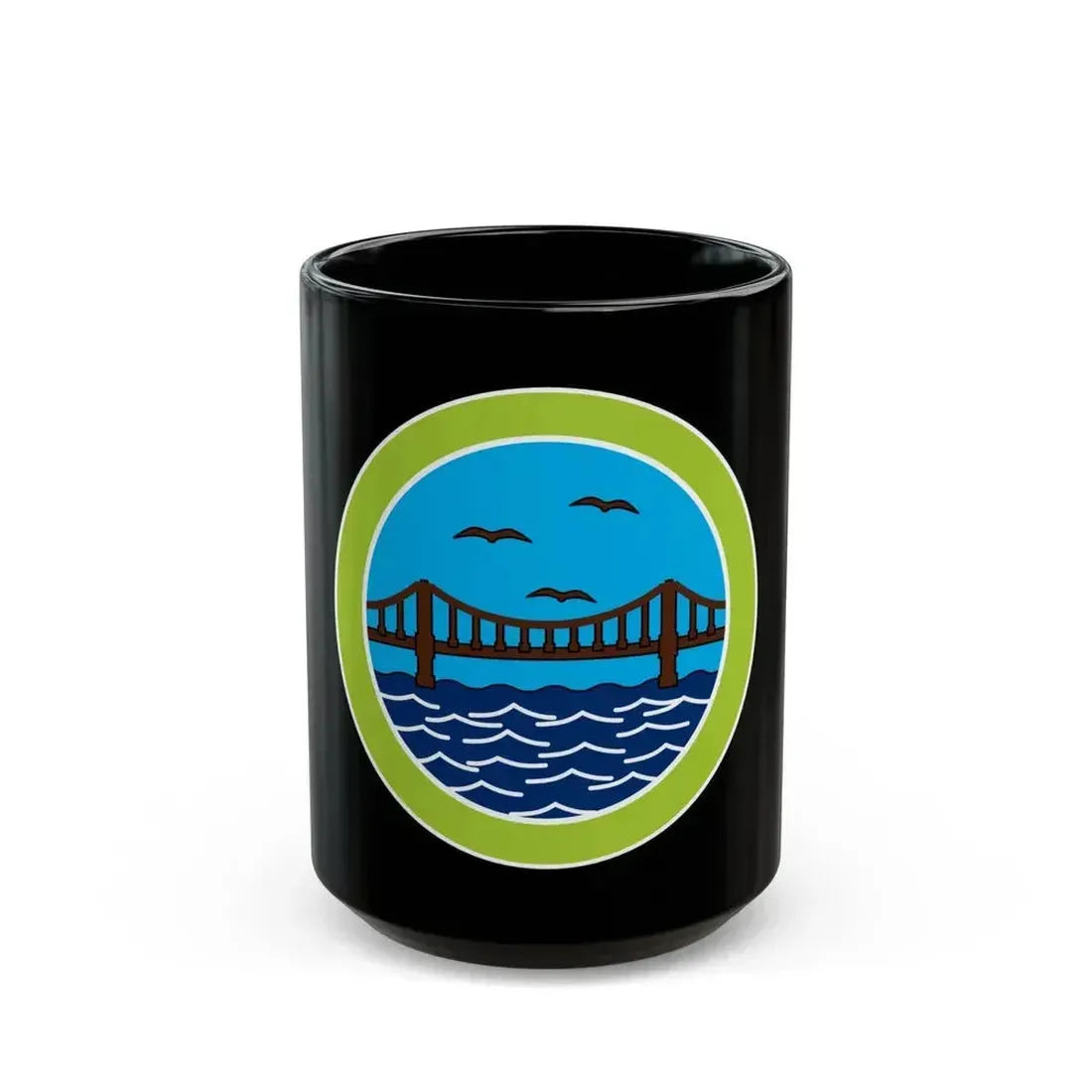 Engineering (Boy Scout Merit Badge) Black Coffee Mug 15oz - Go Mug Yourself