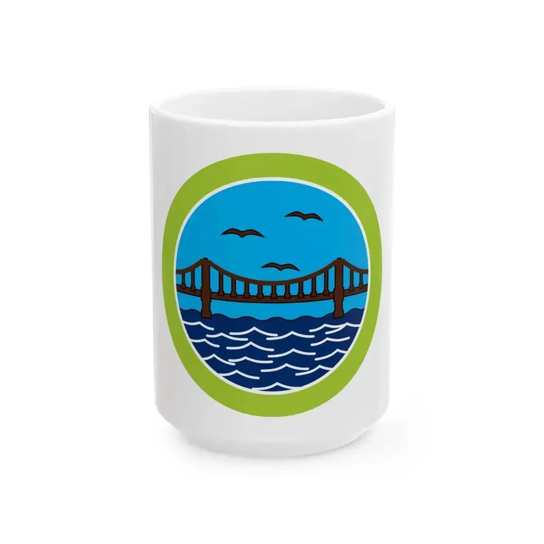 Engineering (Boy Scout Merit Badge) White Coffee Mug 15oz - Go Mug Yourself