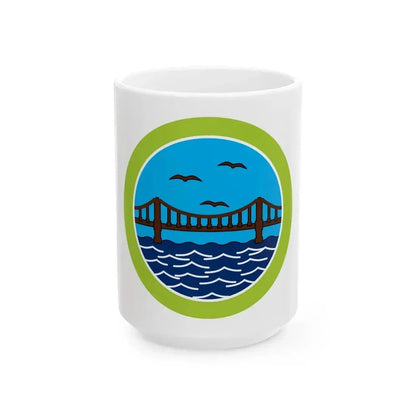 Engineering (Boy Scout Merit Badge) White Coffee Mug 15oz - Go Mug Yourself