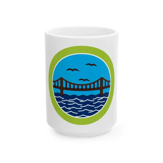 Engineering (Boy Scout Merit Badge) White Coffee Mug 15oz - Go Mug Yourself