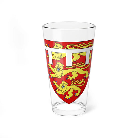 England Arms-white label (United Kingdom) (Coat of Arms) Pint Glass 16oz 16oz - Go Mug Yourself