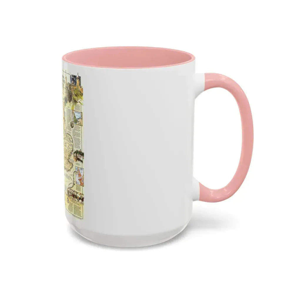England - Medieval (1979) (Map) Accent Coffee Mug - Go Mug Yourself