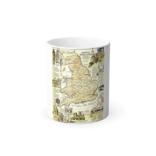 England - Medieval (1979) (Map) Color Changing Mug 11oz Default Title 11oz - Go Mug Yourself