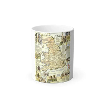England - Medieval (1979) (Map) Color Changing Mug 11oz - Go Mug Yourself