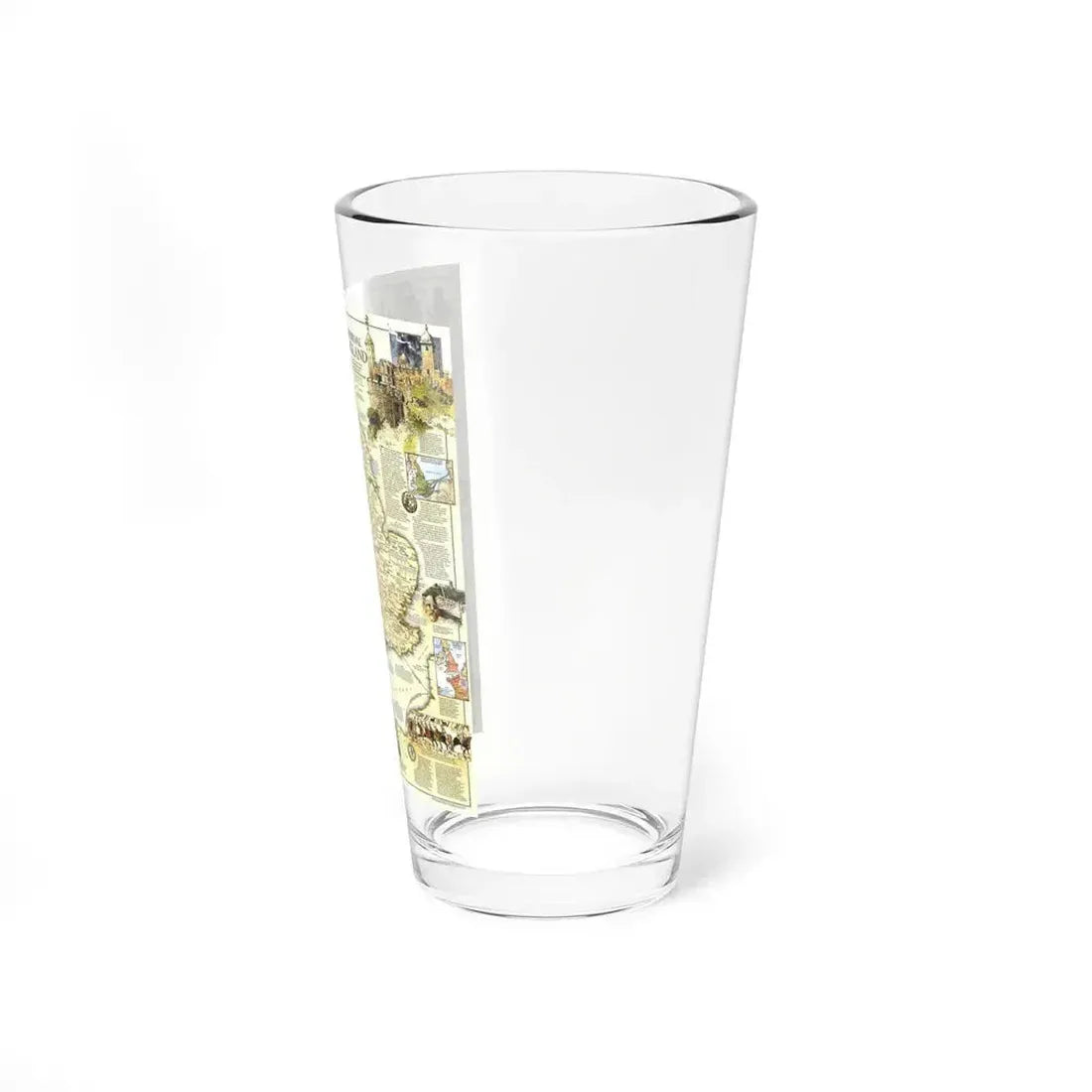 England - Medieval (1979) (Map) Pint Glass 16oz - Go Mug Yourself