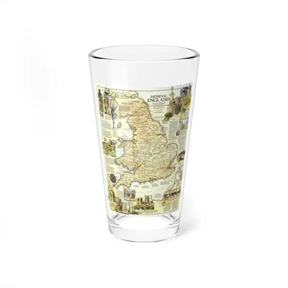 England - Medieval (1979) (Map) Pint Glass 16oz - Go Mug Yourself