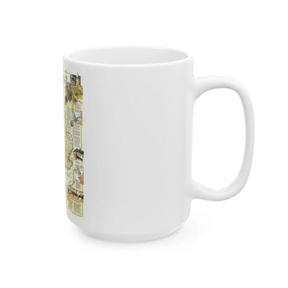 England - Medieval (1979) (Map) White Coffee Mug-Go Mug Yourself