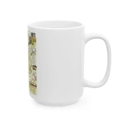 England - Medieval (1979) (Map) White Coffee Mug - Go Mug Yourself