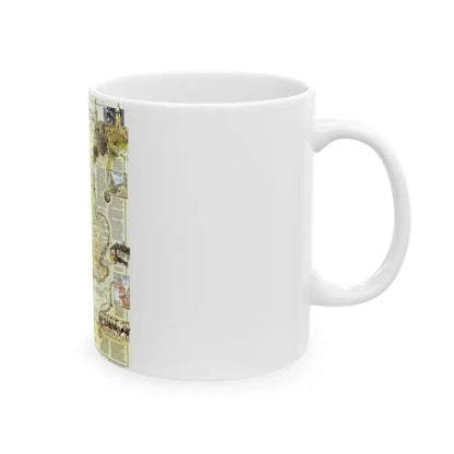 England - Medieval (1979) (Map) White Coffee Mug - Go Mug Yourself