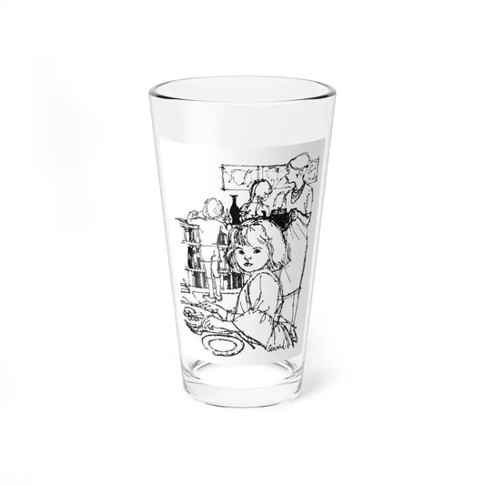 English Family Abroad by Verily Anderson, Homes & Gardens, 1964 - Pint Glass 16oz 16oz - Go Mug Yourself