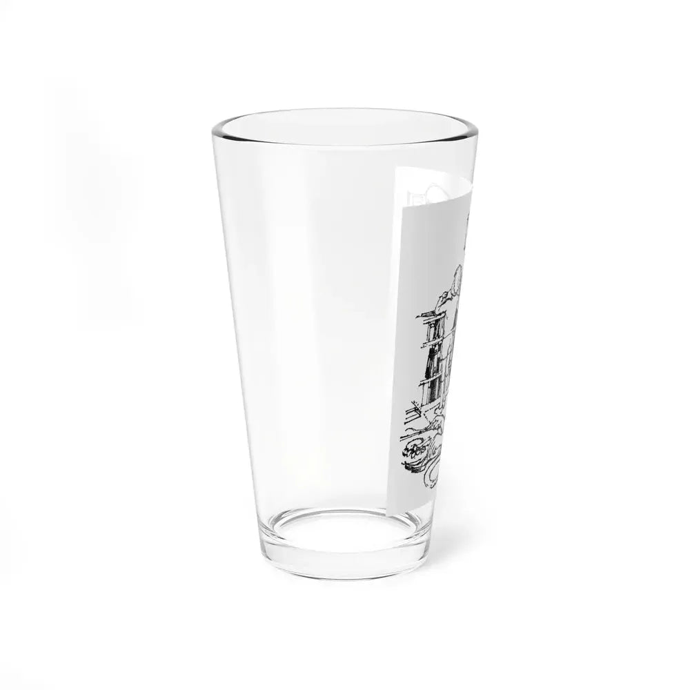 English Family Abroad by Verily Anderson, Homes & Gardens, 1964 - Pint Glass 16oz - Go Mug Yourself